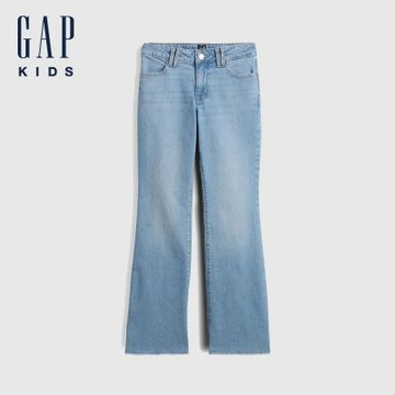 【GAP】兒童低腰靴型牛仔褲-淺色水洗(913327)