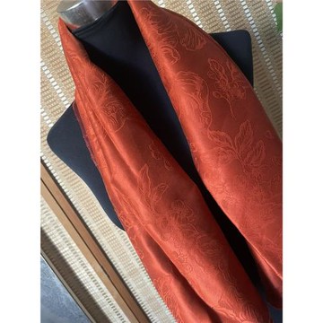 三經絞羅男女純色植物染花羅紅云紗桑蠶絲真絲圍巾空調披肩