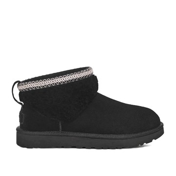 UGG｜Women's Classic Ultra Mini Maxi Curly 雪靴 黑色