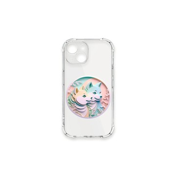 iPhone 13 mini 殼 TRON IPhone 13 MINI 可愛紙雕柴犬 四角防摔殼 手機殼