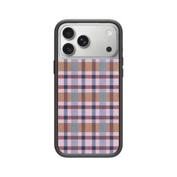 iPhone 17 Pro Max Mod NX -邊框背蓋組合 (相機按鈕) 黑 - Pattern Play - 復古格紋