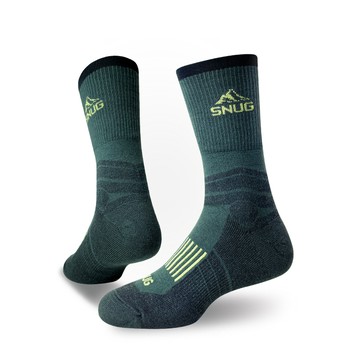 【 喀什極淨暖科技羊絨襪-森林綠 】