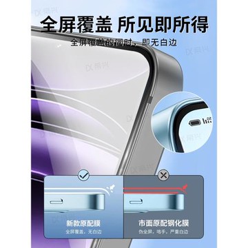 適用真我GT6鋼化膜RealmeGT6手機膜realme全屏覆蓋gt5保護膜oppoRealme鋼化玻璃gt6抗摔防爆防指紋無白邊貼膜