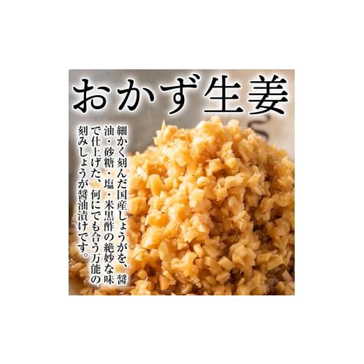 ふるさと納税 宮崎県 三股町 MI015 万能おかず生姜セット(130g×8袋・計約1kg)ご飯のおともやいろいろな料理に合う刻みしょうが醤油漬け！【株式会社…