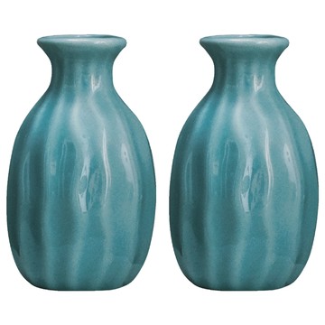 空氣選物 迷你陶瓷花瓶 D  7.5 x 4.8 x 4.8cm  藍色  2個