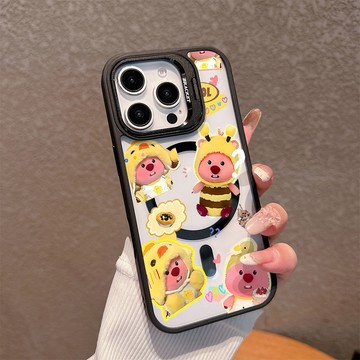 小蜜蜂露比適用蘋果17/16promax手機殼iPhone15plus磁吸殼14pro亞克力13鏡頭支架12防摔11硬殼