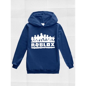 Roblox男童秋季長袖爆款衛衣童裝兒童卡通薄款帽衫2025