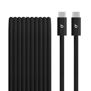Beats USB-C to C 240W 編織充電線 (3 m) - 閃電黑
