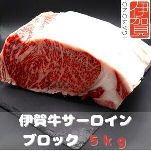 ふるさと納税 伊賀牛サーロインブロック　5kg 三重県伊賀市