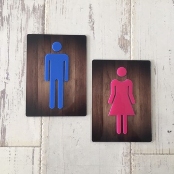 經典款男女廁所標示牌 指示牌 歡迎牌 商業空間 開店必備