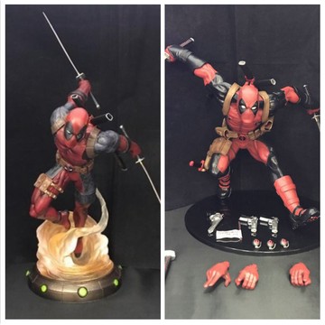 E哥❤X戰警 Deadpool 二代死侍 奔跑死侍 小賤賤 擺件動漫手辦模型批髮