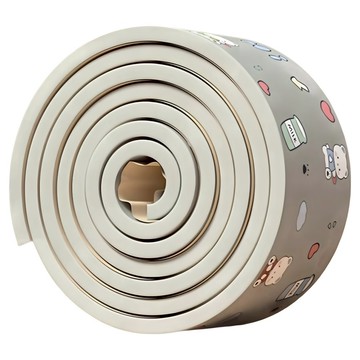 TIMLEI 軟彈直角兒童防撞條 NBR泡棉保護條 桌角墊  1個  200 x 8 x 1cm  微笑青蛙灰色