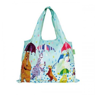 Prairie dogs folding eco bag 2way type Rainy days DJQ-8015-PG