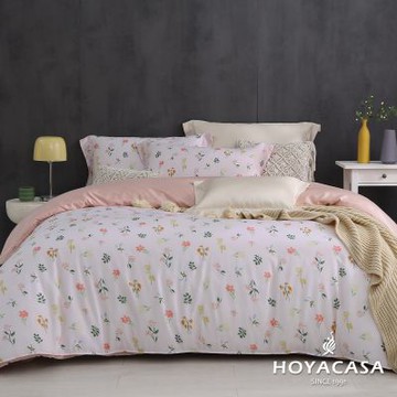 HOYACASA 雙人抗菌天絲兩用被床包四件組-春野絮語