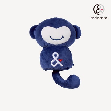 【and per se】男款深藍色柔軟法蘭絨保護球桿頭提升心情球桿套 DGV08385