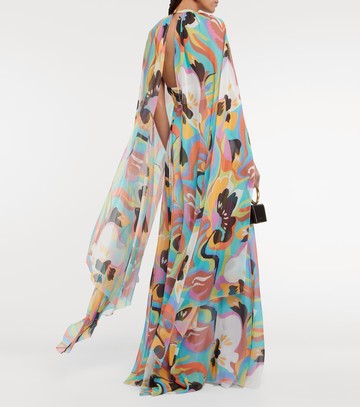 Etro Printed silk gown
