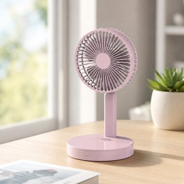 USB風扇 【夏日必備】USB充電化妝鏡迷你折疊風扇