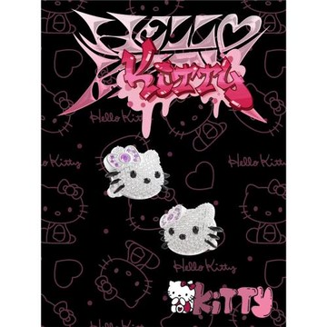 (免運)ICEGANGHelloKitty凱蒂貓S925銀針耳釘男女新款個性滿鉆時尚y2k