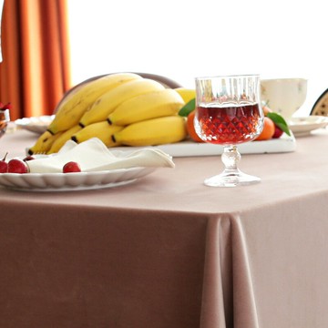 高級感臟粉色桌布天鵝絨布輕奢風長方形臺布藝可愛公主風生日定做