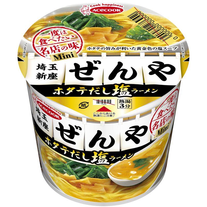 エースコック 一度は食べたい名店の味ミニ ぜんや ホタテだし塩ラーメン 42g×12個