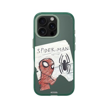 iPhone 16 Pro Clear 憂墨綠 - 蜘蛛人 Spider-man - 蜘蛛人 - 手繪塗鴉