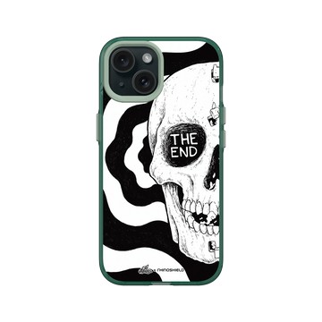 iPhone 15 Clear 憂墨綠 - Ted Leonid Melendres - The Skull 骷顱頭