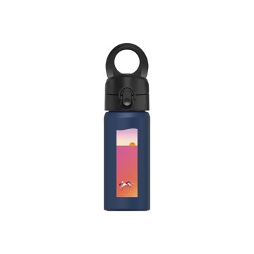 磁吸水壺 AquaStand 不鏽鋼 480cc - 無吸管 子夜藍 - Ocean Collection: Let's Sea 海洋系列：一路向海 - 自游自在