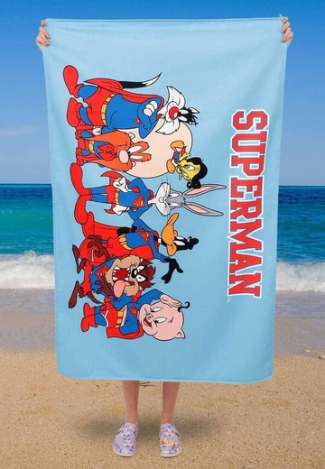 【戶外/家居裝飾】 華納兄弟 樂一通卡通 沙灘毛巾野餐墊/地墊