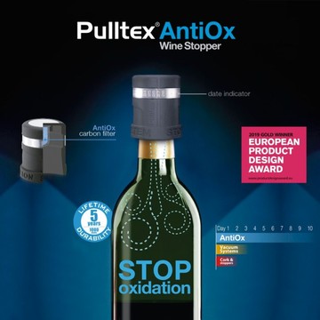 西班牙Pulltex｜AntiOx 抗氧化葡萄酒瓶塞 - 黑色