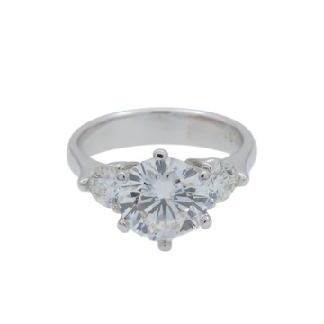 JEWELRY 無品牌珠寶 18K白金 鑽石 戒指 【二手名牌BRAND OFF】