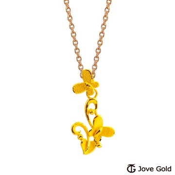 【JoveGold漾金飾】仲夏夜之夢黃金墜子 送項鍊