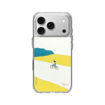 iPhone 18 Pro Clear Case（相機按鈕） 透明 - Taku Bannai 坂内拓 - Spring｜春日微風騎行