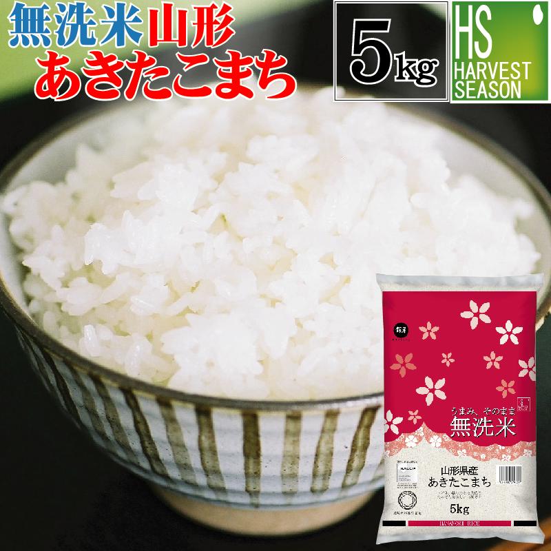 特価 新米 令和5年産 無洗米 5kg あきたこまち 山形県産 お米 送料無料 SL