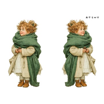 【11月新品2】08-108-0032 人物貼紙 聖誕復古風