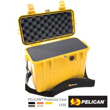 美國 PELICAN 1430 氣密箱-含泡棉(黃)