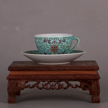 景德鎮70年廠貨文革粉彩杯子茶盞 仿古瓷器倉庫庫存家居裝飾擺