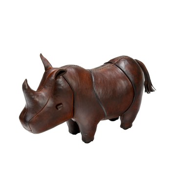 北歐櫥窗 Omersa Rhino 犀牛 手工皮革凳（小）