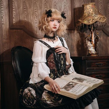 洛麗塔洋裝Lolita連身裙月之祭臺宮廷吊帶裙