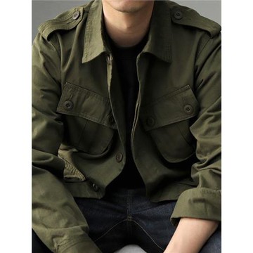 外貿尾單歐美硬漢美式復古工裝夾克男秋冬季戶外重磅耐磨工作外套