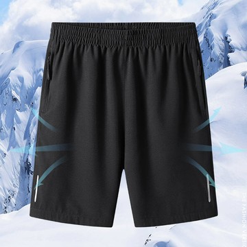 【台灣現貨🔥最低價】M-8XL大碼五分褲 速乾透氣 男士運動 休閒短褲 寬鬆舒適 輕薄透氣 涼感短褲 拉鏈口袋