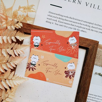 手繪小卡片 - 小花圓舞曲 迷你卡片2款 ( 一組60張 )