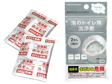 asdfkitty*日本製 不動化學 泡沫式馬桶清潔粉-2包入-正版商品