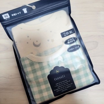 【80cm🍭90cm🍭95cm】日本童裝 Cottoli 短袖上衣兩件組 綠格 星星 月亮 日本空運