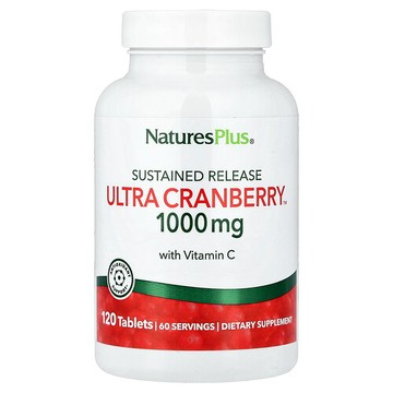 NaturesPlus, 超濃縮蔓越莓™，緩釋，120 片