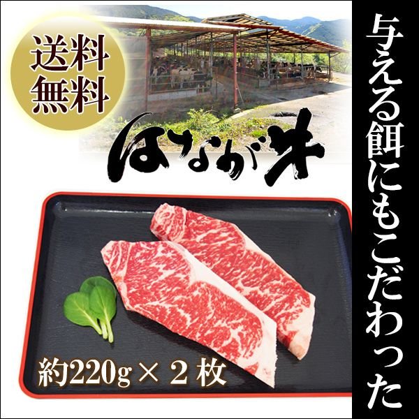 愛媛県 ゆうぼくの里 はなが牛 サーロインステーキ 約200g 2枚セット お取り寄せ お土産 ギフト プレゼント 特産品 お歳暮 おすすめ