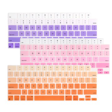 全新 2025 Air M2 M3 M4 漸變色鍵盤保護膜適用於 MacBook Air 13.6 /15.3 英寸 P