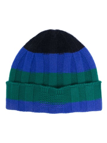 Guest In Residence - striped ribbed cashmere beanie - men - Cashmere - One Size - Blue