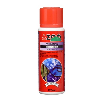 AZOO綜合維他命劑，適用於淡水缸、水草缸、海水缸及礁岩缸  120ml  1瓶