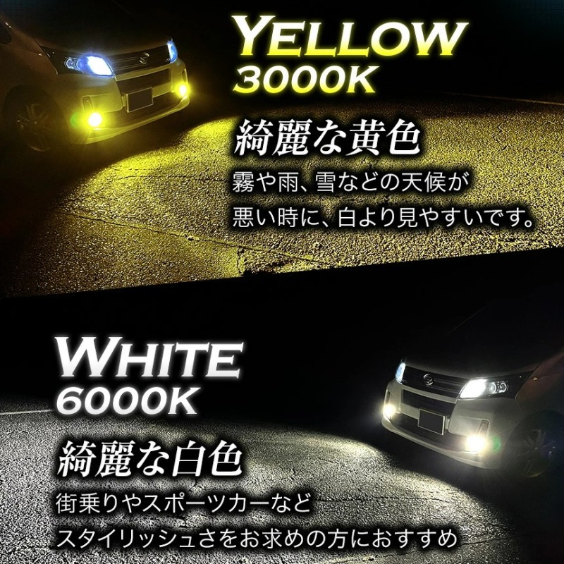 【2個セット】 LEDフォグランプ マークX GRX130 FOG ホワイト 白 フォグライト フォグ灯 LEDバルブ