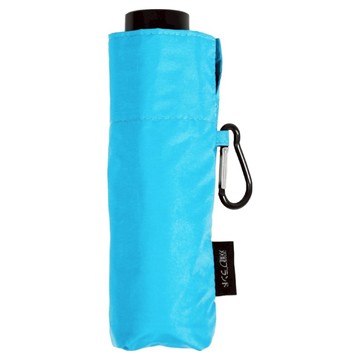 Twin Dragon 雙龍牌 降溫黑膠五折傘 輕巧便攜 隨意掛勾設計  晴空藍